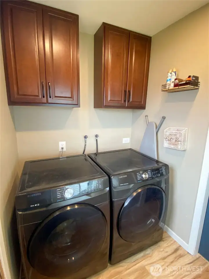 Landry room off kitchen and back door.