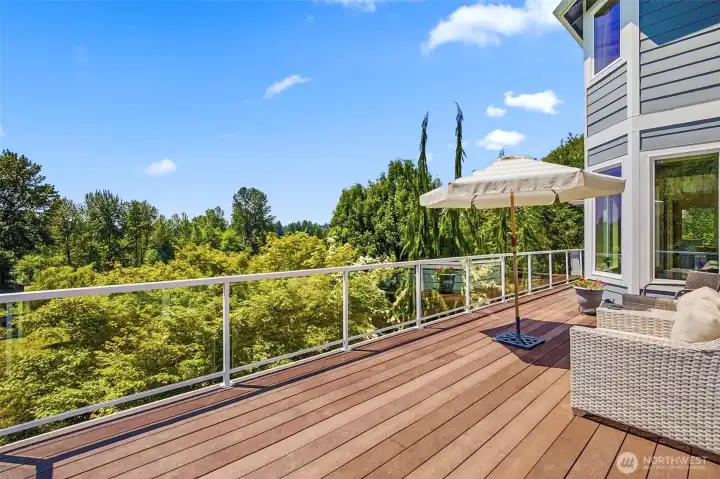 Southwest facing deck, sit and watch the sunset