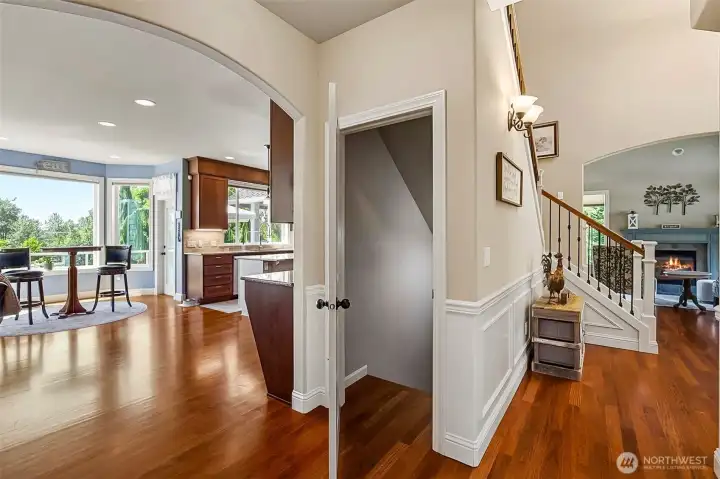Entry stairs to basement