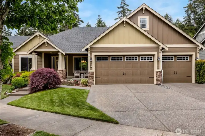 Desirable Rob Rice Valhalla floor plan in Meridian Campus neighborhood, with 3 car garage.