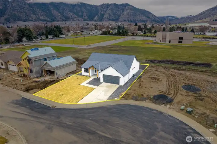 Floor Plan with Large Designated Laundry Room & Open Concept Living