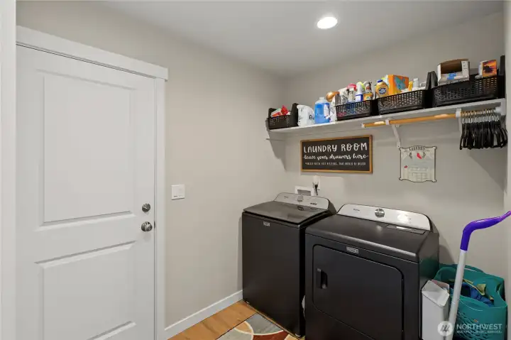 Laundry/Mud Room with Garage Entrance Laundry/Mud Room with Garage Entrance