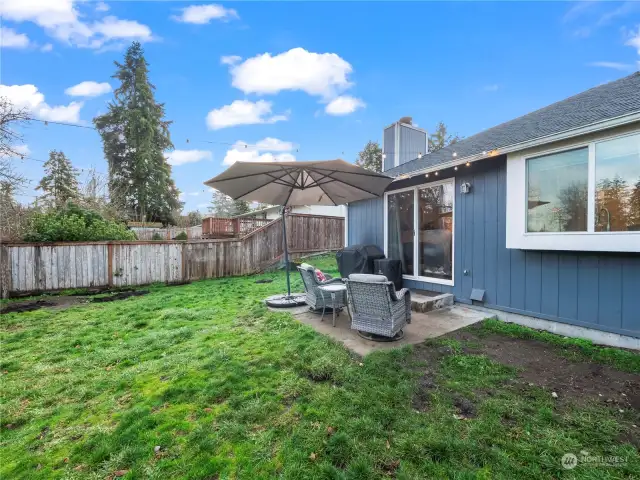 Large Fully Fenced Yard