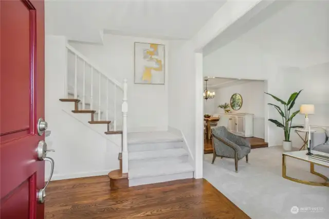 Step inside to an open floor plan with abundant natural light, featuring a spacious lower level that offers endless possibilities. The solid hardwood floors were buffed and polished in January 2025.