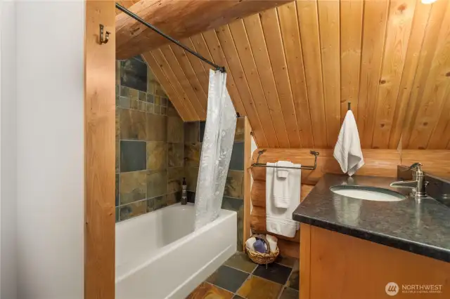 Full bath upstairs.