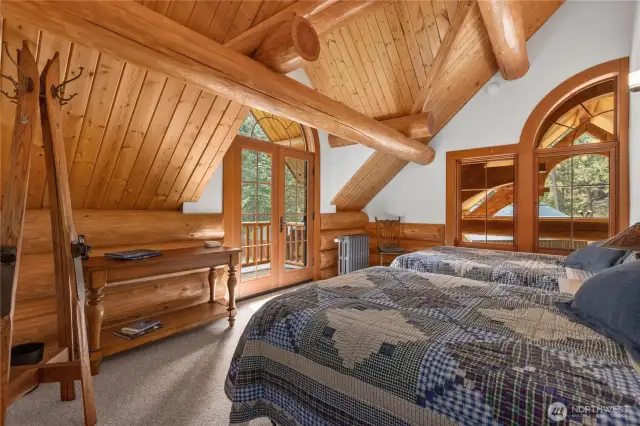 4th Bedroom with private covered balcony.