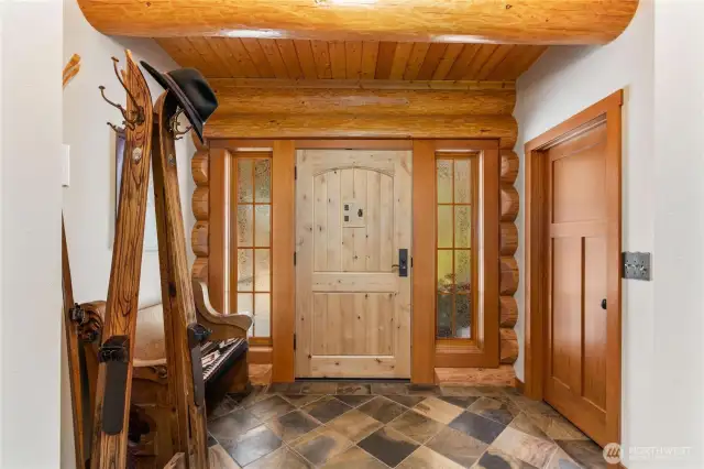 Spacious entryway.