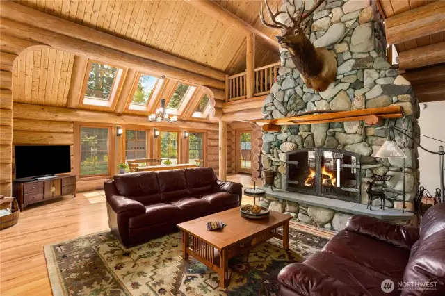 Great room with open floor plan.