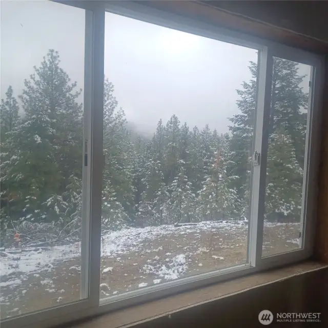 Newly installed vinyl windows