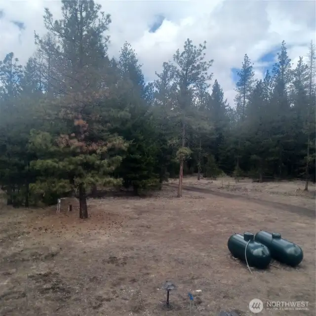 Propane tanks stay with home!