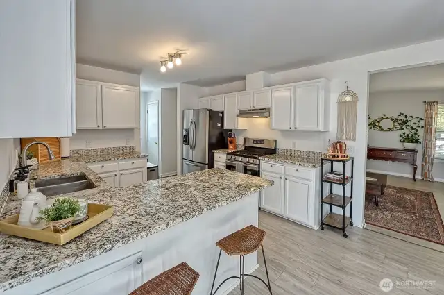 Large and open kitchen with plenty of storage space!