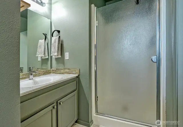 Primary bedroom shower.