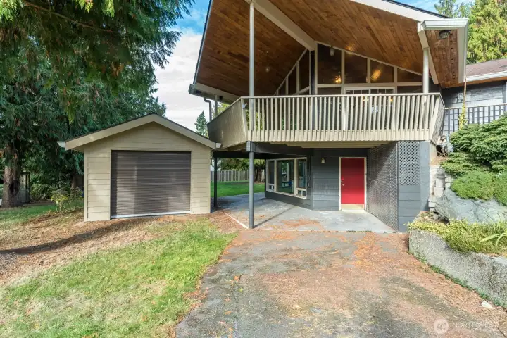 Extra Storage, Separate  Entrance to Basement.