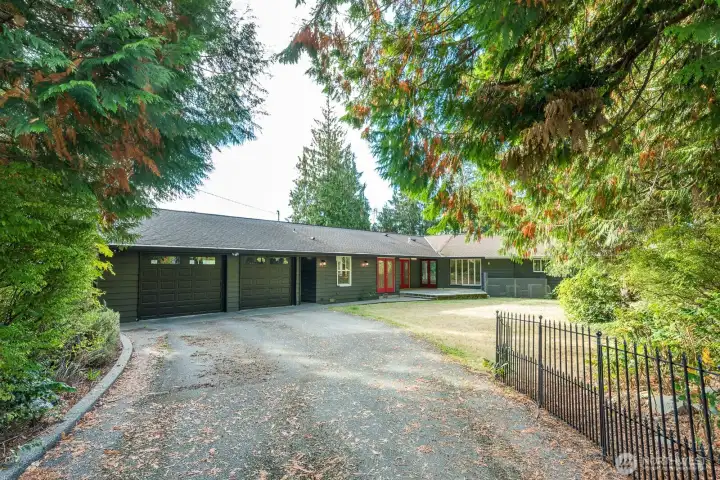 2nd Driveway, backside of home.