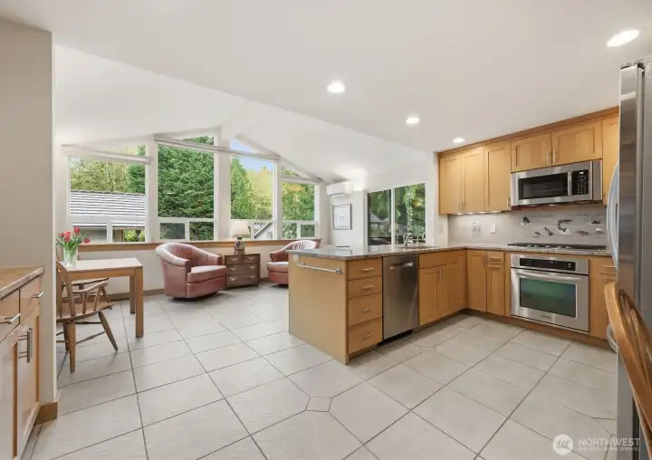 The kitchen is the heart of any home and this one surely impresses.  Expanded in 2009, you will love this great room space; perfect for every day living and entertaining friends.