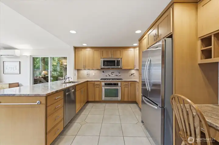 Tons of counter space and even more storage!