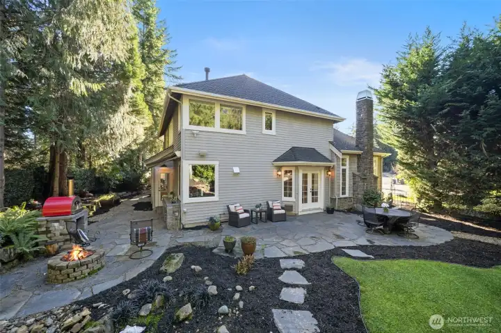 Expansive yard is an entertainer's delight.