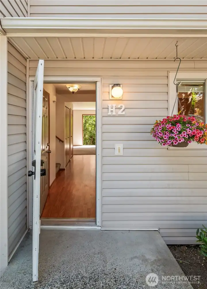Bright inviting entrance.  2 story home.