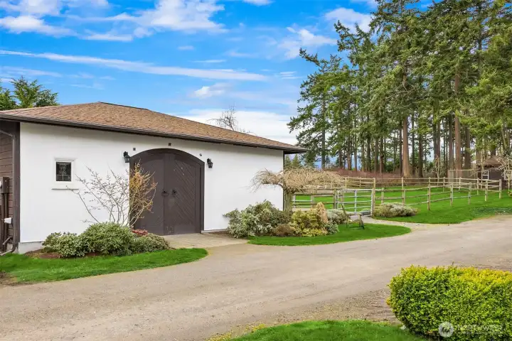 Charming Barn or Studio.  Architecture matches the home.