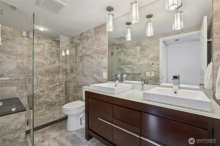 This bathroom remodel is truly stunning!