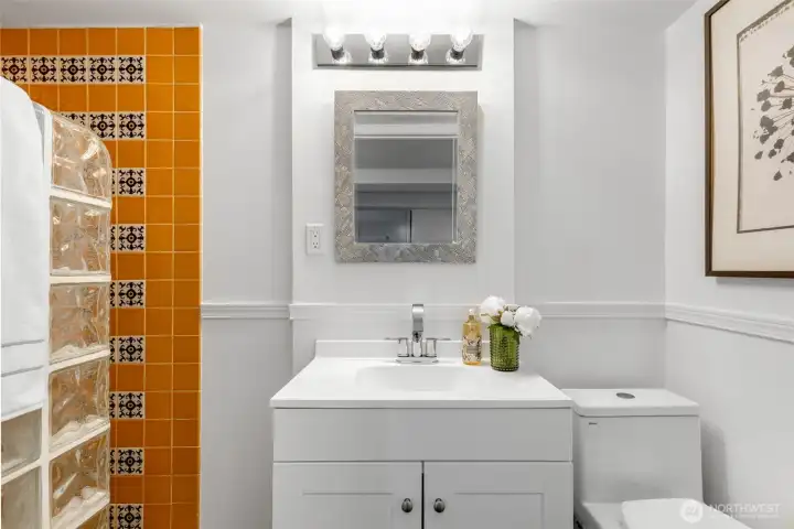 lower level 3/4 bath