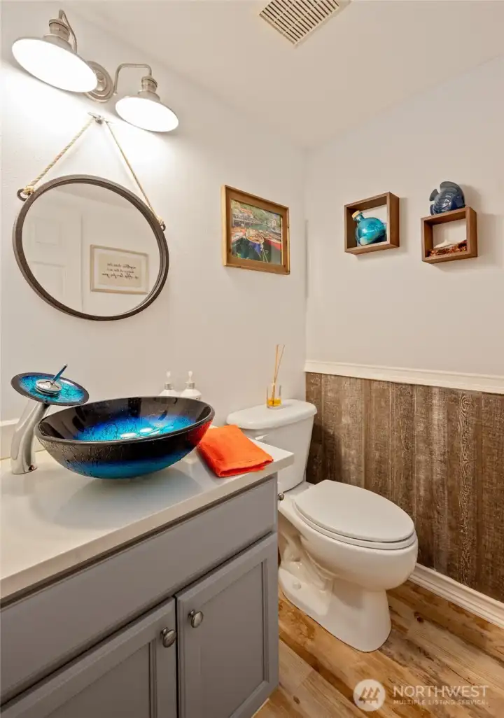 Main floor powder room—perfect for guests and everyday convenience