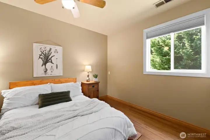 Detached ADU, bedroom.