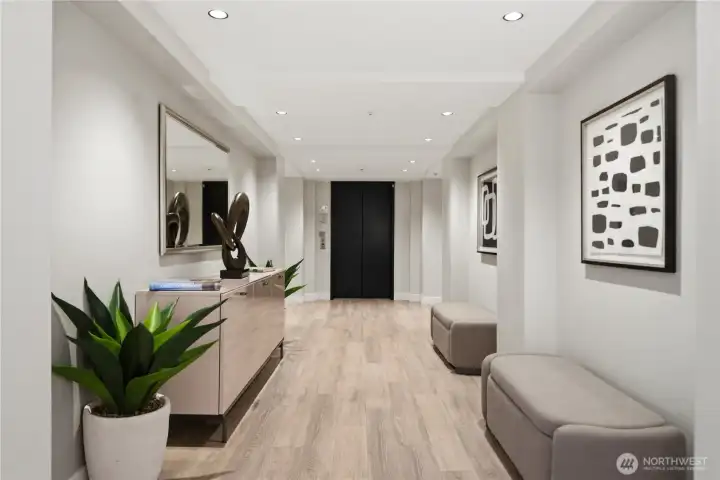 Main Lobby  Just remodeled.