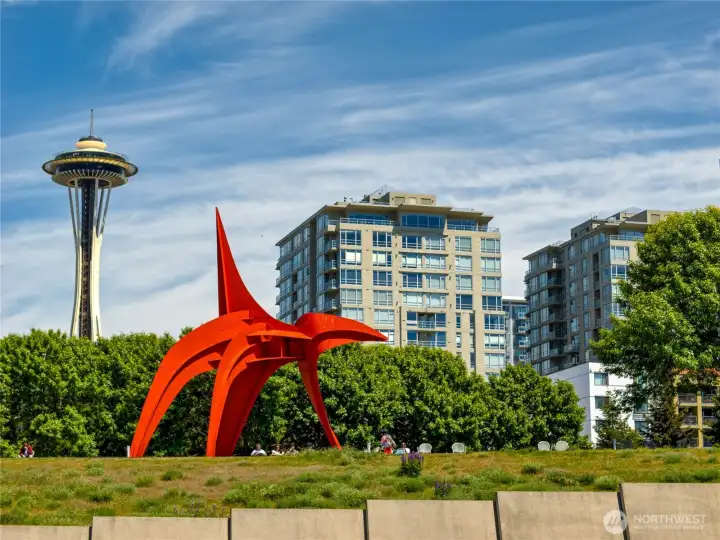 Postcard-perfect Space Needle proximity from a premier location that screams luxury Seattle real estate.