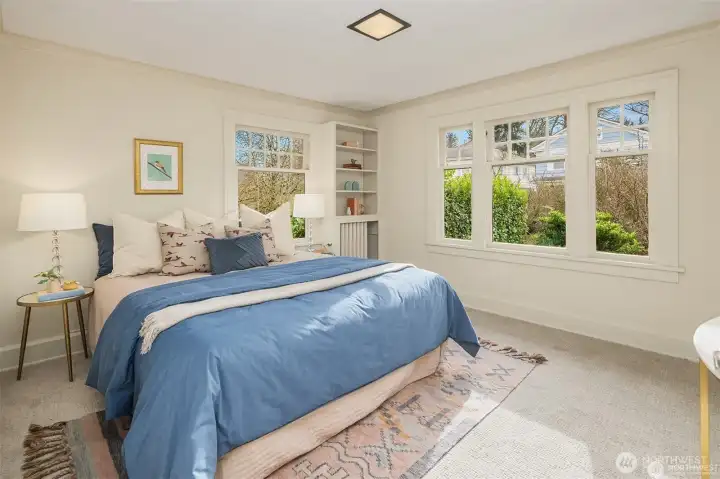 New carpet and large windows. New carpet and large windows.