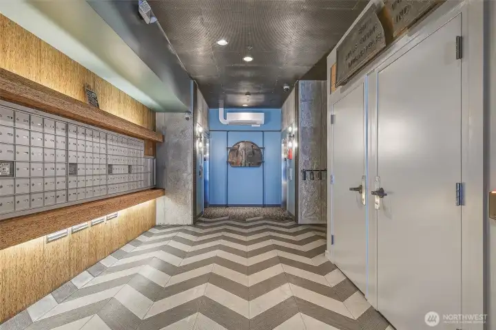 Lobby and entryway. Lobby and entryway.