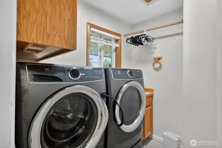 Main Floor Utility Room, washer and Dryer included.