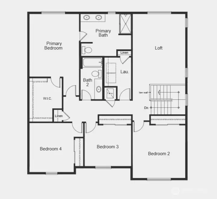 Second floor with huge loft