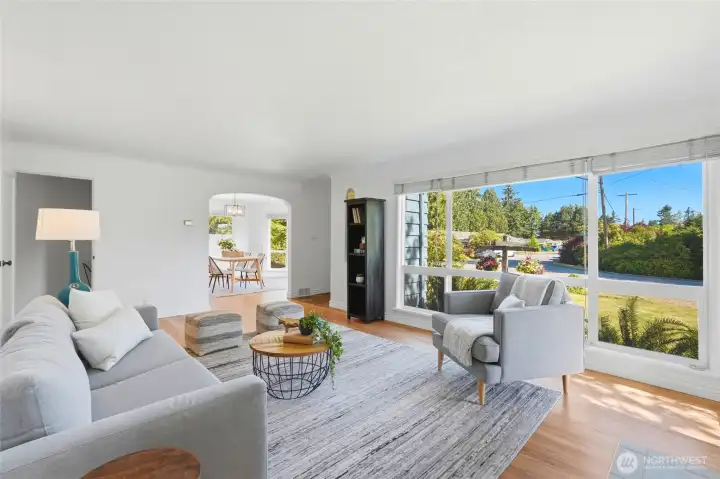 This home boast refinished hardwoods throughout and offers lots of built-ins and charm