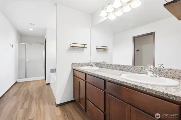 Primary Bath with double vanity