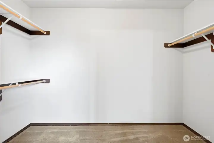 Primary walk-in closet