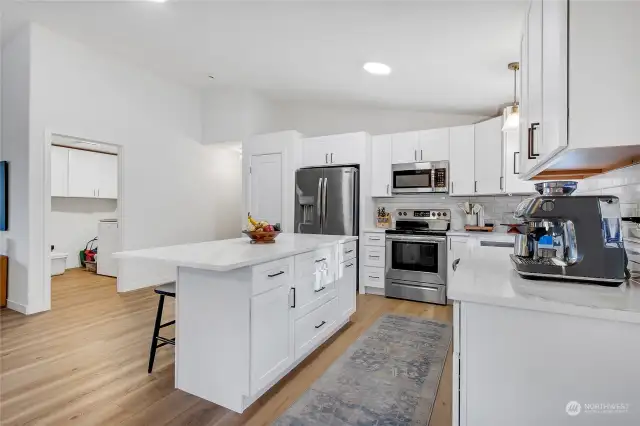 Beautiful stone countertops.