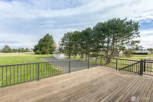 view to the north from deck