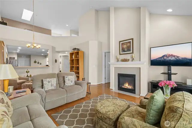 Stay cozy in the living room.