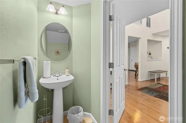 Downstairs powder room