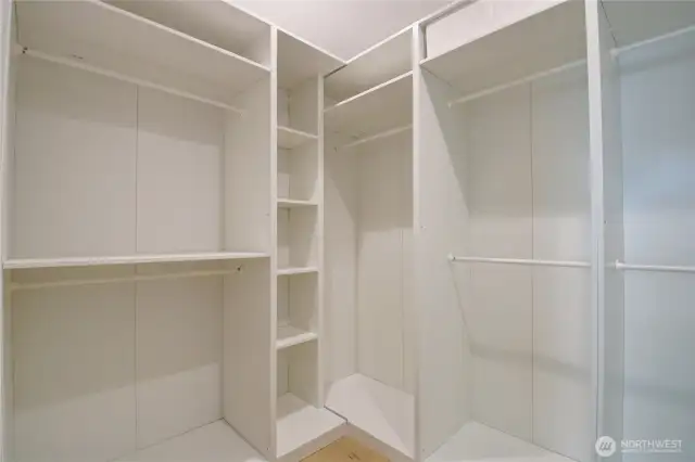 Primary Walk-in Closet.