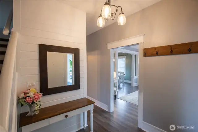 Entering thru the front door is this great foyer area.