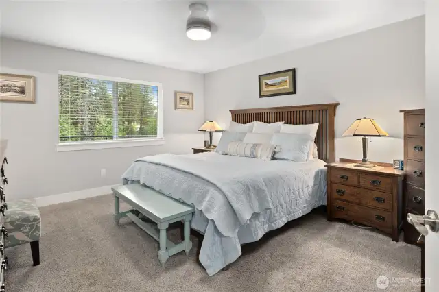 Spacious primary suite.