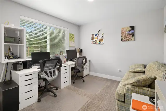 The 3rd bedroom is currently used as an office.