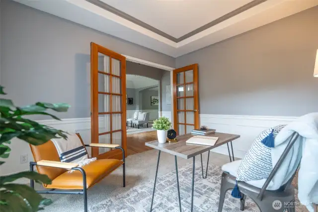 Main living area office/den
