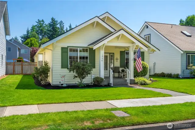 Friendly neighborhood with sidewalks