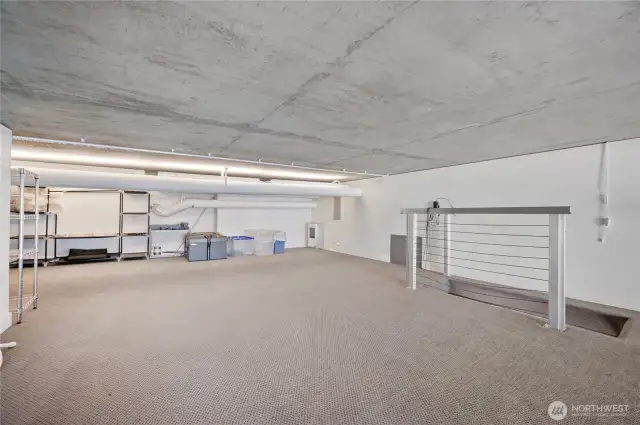 Plenty of extra storage space in the unit loft