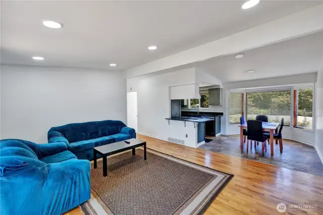 Upstairs living area.