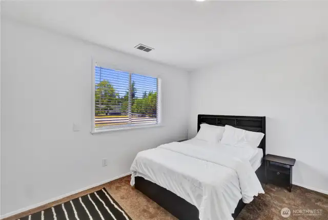 Lower Level Bedroom with peaceful views.