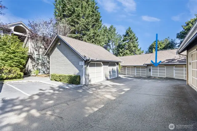 Your own private garage with loft storage!